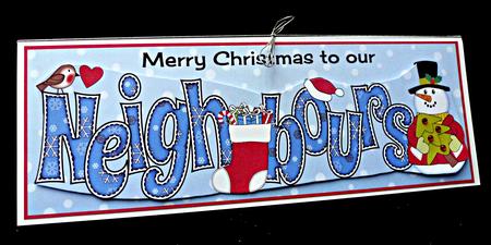 Snowman with Tree Neighbours Large Dl by Diane  Hitchcox