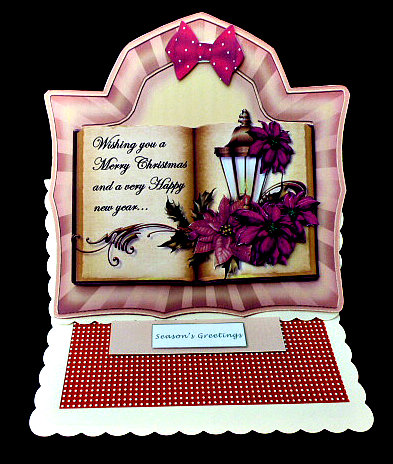 Christmas Book Lantern Card Topper by Diane  Hitchcox