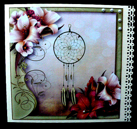 Dream Lilies 8x8 by Diane  Hitchcox