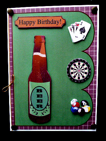 Down the Pub Birthday / Father's Day Topper & Decoupage by Diane  Hitchcox