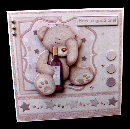 Happy Hangover 6x6 Birthday Card Topper & Decoupage by Diane  Hitchcox