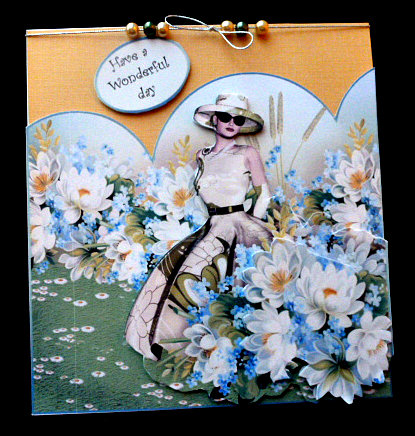 Lady in Flowers by Diane  Hitchcox
