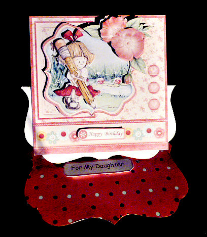 Just a Little Note Card Topper & Decoupage by Diane  Hitchcox