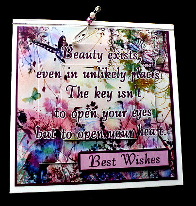 Beauty Exists -  Quick Pyramid Card by Diane  Hitchcox