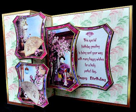 Fold Back Pop-up - Cherry Blossom by Diane  Hitchcox