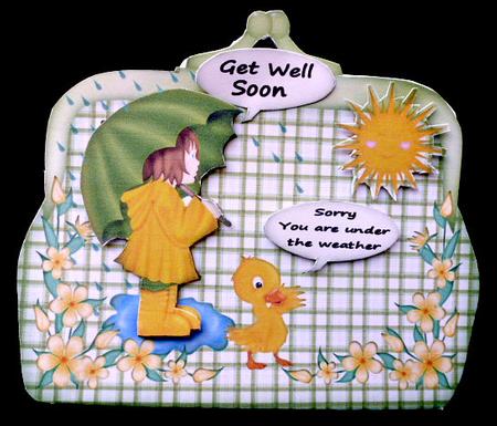 Under the Weather - Get Well Wallet Mk by Diane  Hitchcox