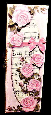 Pretty Pink Roses Large Dl by Diane  Hitchcox