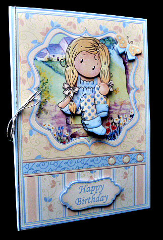 Thoughtful Chloe Female Birthday Card Topper and Decoupage by Diane  Hitchcox
