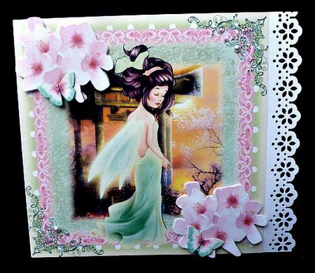 Cherry Blossom Enchanted Topper by Diane  Hitchcox