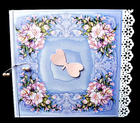 Pink Anemones Quick Card Front by Diane  Hitchcox