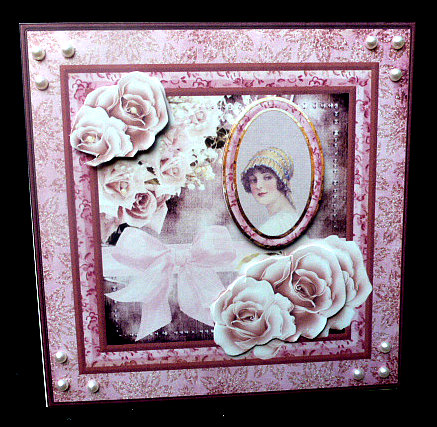 Memories with a Rose Card with Decoupage by Diane  Hitchcox