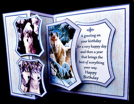 Fold Back Pop-up- Wolves by Diane  Hitchcox