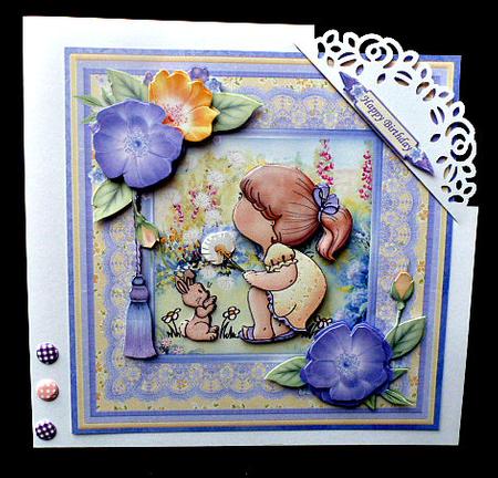 Dandelion Snow 8x8 Mini Kit & Decoupage by Diane  Hitchcox