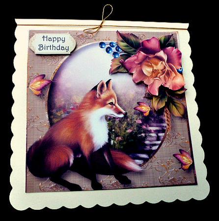 The Curious Fox 7x7 by Diane  Hitchcox
