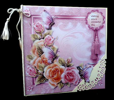 Butterflies & Roses Quick Card by Diane  Hitchcox