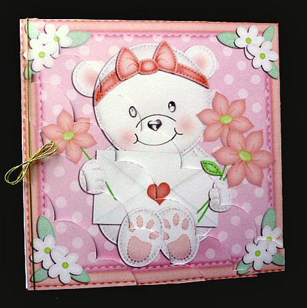 8 x 8 Teddy Tess's Letter Scalloped Corner Kit by Diane  Hitchcox