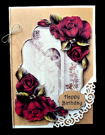 Red Rose Scene by Diane  Hitchcox