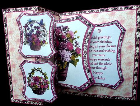 Fold Back Pop-up Flower Baskets by Diane  Hitchcox