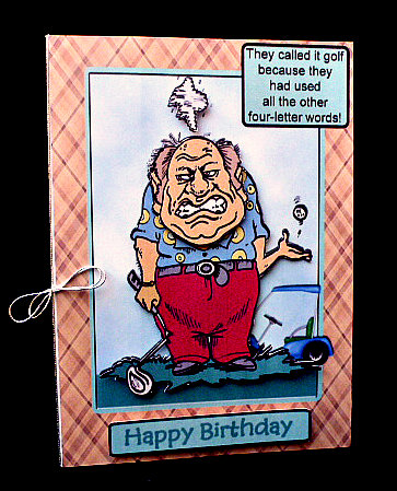 Mad Golfer - Father's Day, Birthday, Any Occasion by Diane  Hitchcox