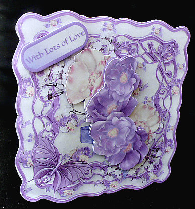 Blossom Posy Wavy Edge Card Mini Kit by Diane  Hitchcox