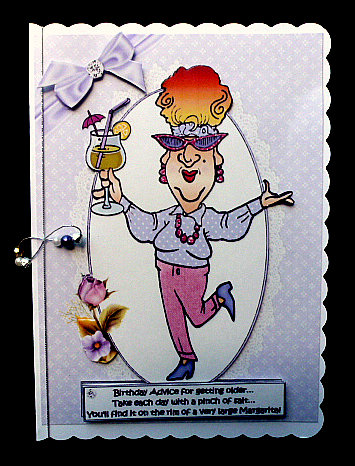 Edna Has Some Birthday Advice Quick Card by Diane  Hitchcox