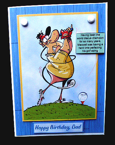 Maxwell the Golfer's Bad Day - Birthday,fathers Day by Diane  Hitchcox