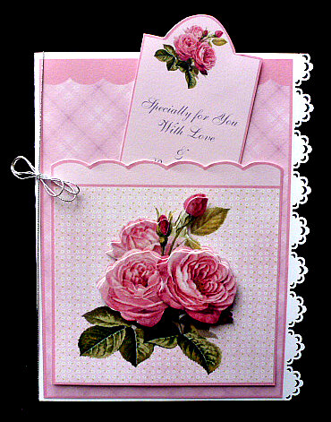 Pocket Card Vintage Roses by Diane  Hitchcox