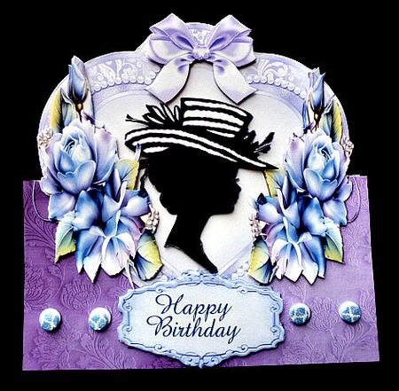 Silhouette Birthday Shaped Card Mini Kit Number 2 by Diane  Hitchcox