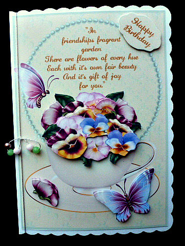 Flowers of Every Hue Pansies by Diane  Hitchcox