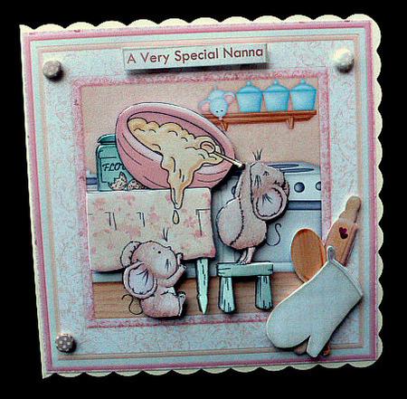 Baking Bake a Cake Mice 8x8 Mini Kit & Decoupage by Diane  Hitchcox