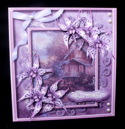 8x8 Mini Kit Beautiful Lilac Tiger Orchids  by Diane  Hitchcox