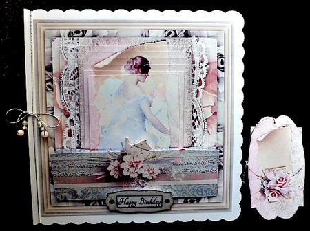 Rose Romance Cardtopper with Inlet 121 by Diane  Hitchcox
