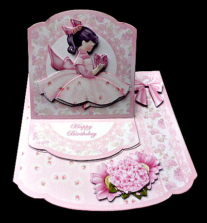 Sweet Girl Easel Topper Card Kit by Diane  Hitchcox