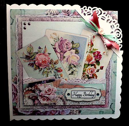 So Many Roses Cardtopper with Inlet 120 by Diane  Hitchcox