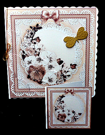 8 x 8 Spring Flowers Kit with Scalloped Corners by Diane  Hitchcox
