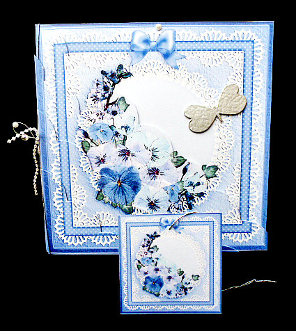 8 x 8 Spring Flowers Kit with Scalloped Corners by Diane  Hitchcox