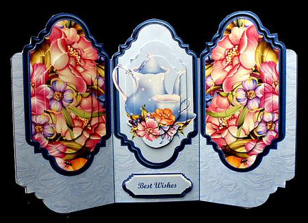 Tea Time Tri-fold Card Kit by Diane  Hitchcox
