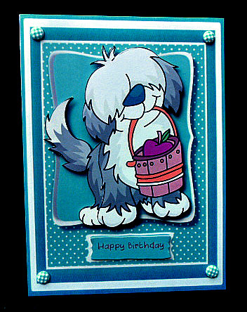 Hot Doggity Dog and His Basket of Apples  by Diane  Hitchcox