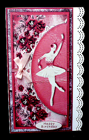 Cardtopper with Ballerina 138 by Diane  Hitchcox
