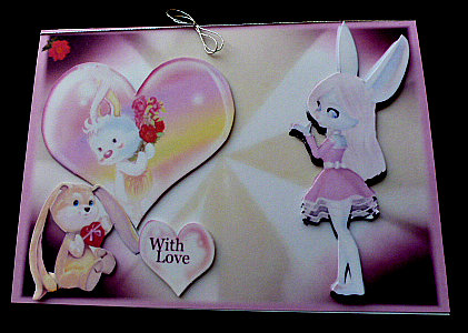 Heart Bunnies by Diane  Hitchcox