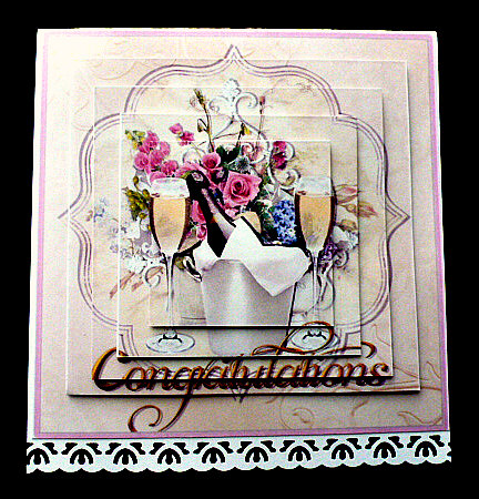 Champagne Roses Topper by Diane  Hitchcox