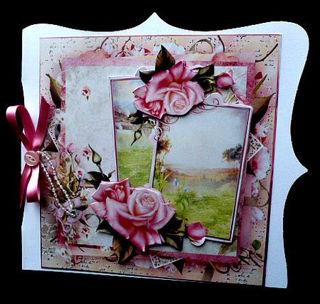 Flowers in the Meadow Card with Decoupage by Diane  Hitchcox