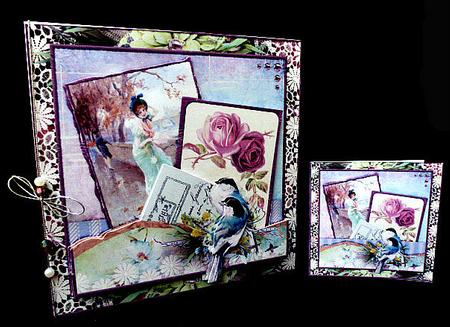 A Little Bird Cardtopper with Inlet 144 by Diane  Hitchcox