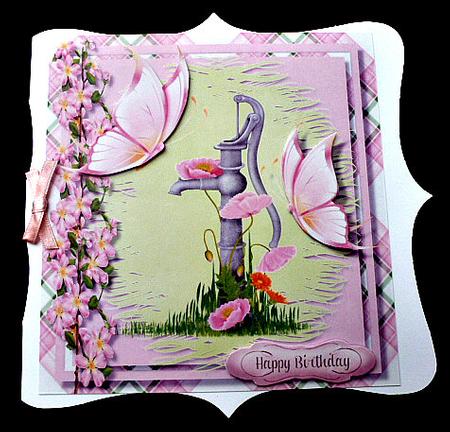 Beautiful Butterfly's at the Water Pump by Diane  Hitchcox