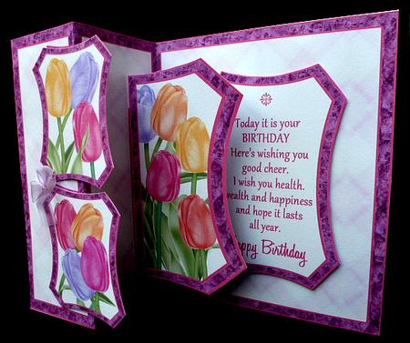 Fold Back Pop-up Tulips by Diane  Hitchcox