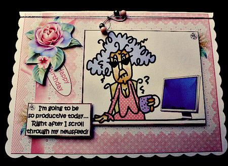 Stella Wants to Be Productive Quick Card by Diane  Hitchcox
