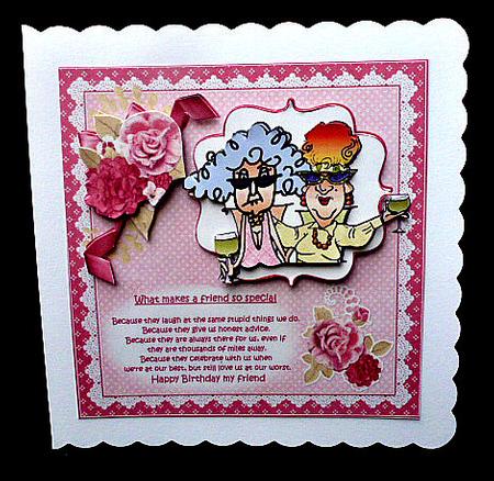 Stella and Her Special Friend Quick Card by Diane  Hitchcox