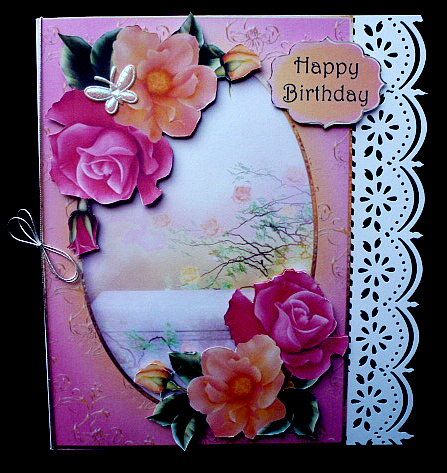Beautiful Peach Melba Roses by Diane  Hitchcox