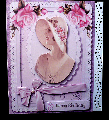 Beautiful Vintage Bonnet Lady by Diane  Hitchcox