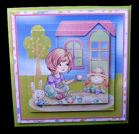 Picnic in the Garden Pyramage Card Design by Diane  Hitchcox
